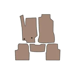 Резиновые коврики Carsuit (Бензин, бежевые)