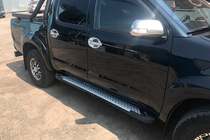 Toyota Hilux 2006-2015 гг. Боковые пороги Allmond Grey (2 шт., алюминий) фото 6