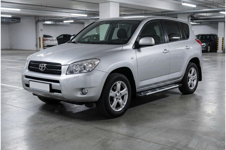 Toyota Rav 4 2006-2013 гг. Боковые Подножки Sunrise (2 шт., Алюминий) Image