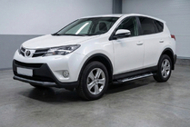 Toyota Rav 4 2013-2018 гг. Боковые Подножки Sunrise (2 шт., Алюминий) фото 1