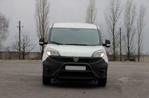Fiat Doblo II 2010-2022 гг. Кенгурятник WT022 Black (нерж) фото 1