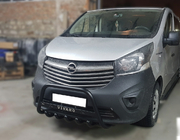 Opel Vivaro 2015-2019 гг. Кенгурятник WT004 Черный (Нержавейка) фото 1