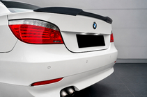 BMW 5 серия E60/E61 2003-2010 гг. Спойлер M4-Style V-2 (Черный Глянец) фото 1