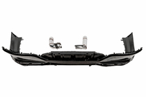 BMW 7 серия G70/G71 2022- гг. Задний диффузор с насадками на выхлоп (для M760, M-Sport и i7 M70) фото 6