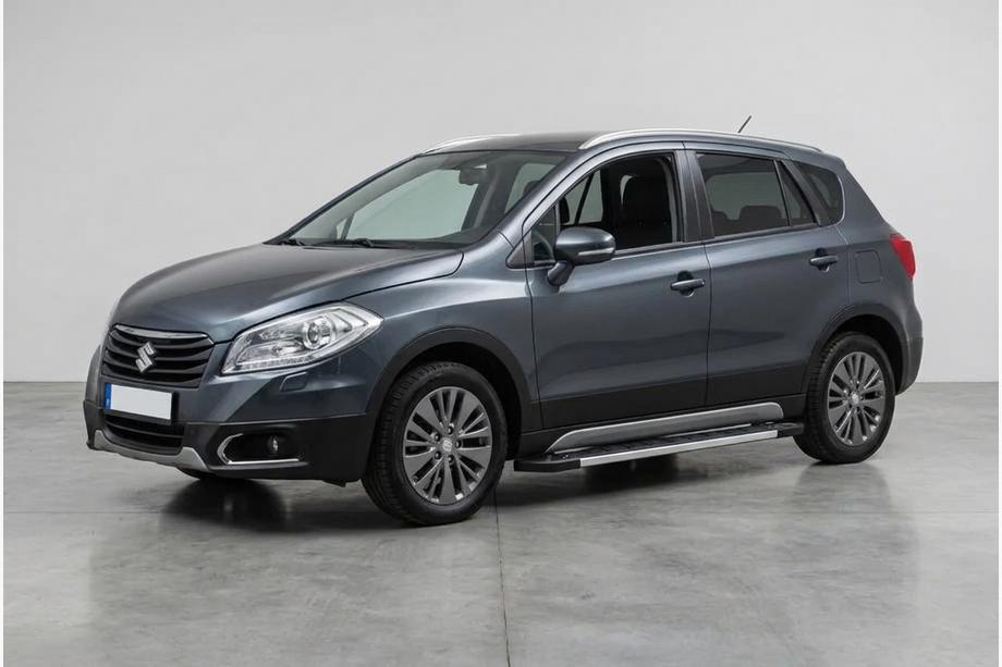 Suzuki SX4 S-Cross 2013-2016 гг. Боковые пороги RedLine V1 (2 шт., алюминий) Image