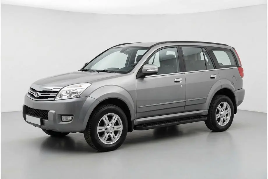 GreatWall Haval/Hover H3 2005-2013 гг. Боковые Подножки Allmond Black (2 шт., Алюминий) Image
