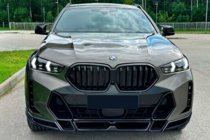 BMW X6 G06 2019–2027 гг. Накладка на передний бампер Lip LRT (для M-Sport 2023+, Карбон) фото 2
