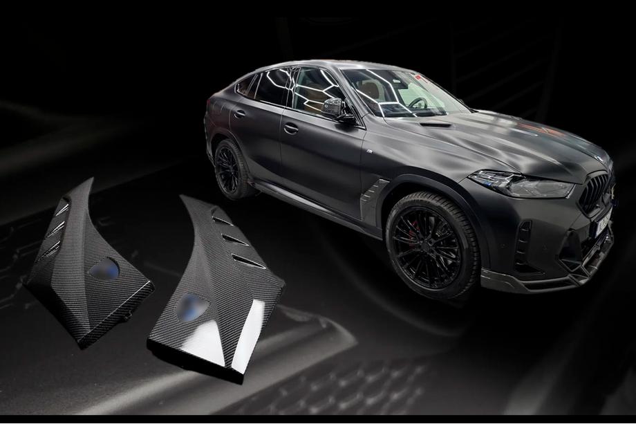 BMW X6 G06 2019–2027 гг. Накладки на крылья LRT (2023+, Карбон) Фото 1