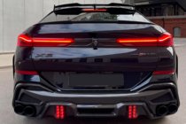 BMW X6 G06 2019–2027 гг. Задний диффузор с насадками LRT (для M-Sport 2023+, Карбон) фото 1