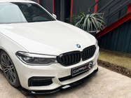 BMW 5 серия G30/G31 2017–2023 гг. Передний Лип EuroCap для M-Sport 2017-2020, Черный Глянец фото 1