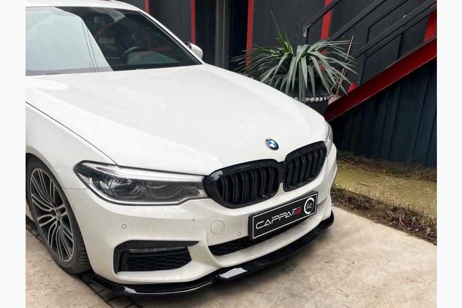 BMW 5 серия G30/G31 2017–2023 гг. Передний Лип EuroCap для M-Sport 2017-2020, Черный Глянец Image