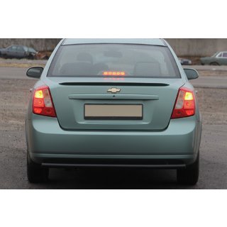Задняя защита AK002 Черный (42мм, Нержавеющая сталь) Chevrolet Lacetti 2003-2024 гг. фото 2