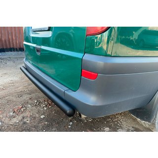 Задняя дуга AK002 Черная (нерж.) Mercedes Vito W639 2004-2014 гг. фото 2