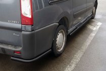 Citroen Jumpy 2007–2017 гг. Задние углы Black (2 шт., нержавейка) фото 1