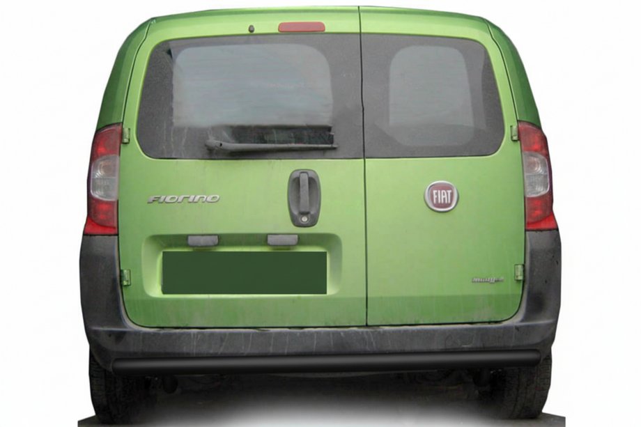 Fiat Fiorino/Qubo 2008-2024 гг. Задняя дуга Black (нерж. сталь) Image