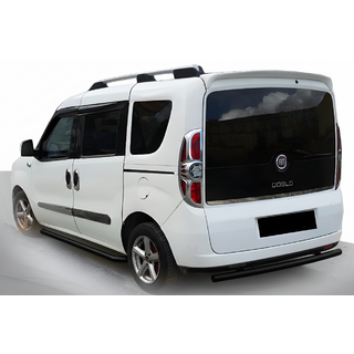 Задняя дуга AK002 Черная (нерж.) Fiat Doblo II 2010-2022 гг. фото 1