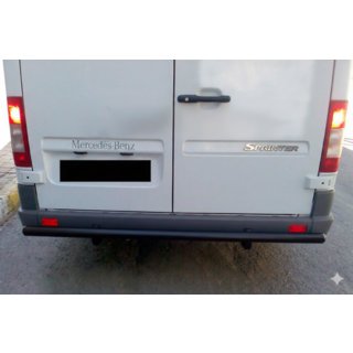 Задняя дуга AK002 Черная (нерж.) Mercedes Sprinter W901/902/903/904/905 1995–2006 гг.