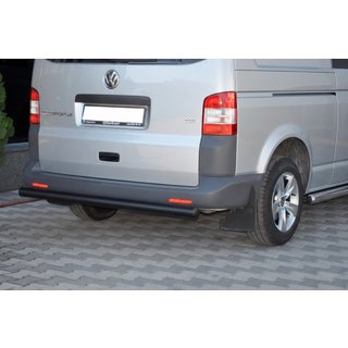 Задняя дуга AK002 Черная (нерж. сталь) Volkswagen T5 Transporter 2003-2010 гг. фото 3