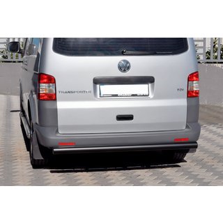 Задняя дуга AK002 Черная (нерж. сталь) Volkswagen T5 Transporter 2003-2010 гг. фото 4