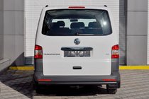 Volkswagen T5 Caravelle 2004-2010 гг. Задняя дуга AK002 Черная (нерж. сталь) фото 2