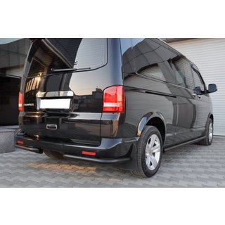 Задние углы AK003 Черный (2 шт, Нержавейка) Volkswagen T5 Transporter 2003-2010 гг. фото 3