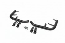 Volkswagen T5 Caravelle 2004-2010 гг. Задние уголки AK003 Черные (2 шт., нержавейка) фото 4