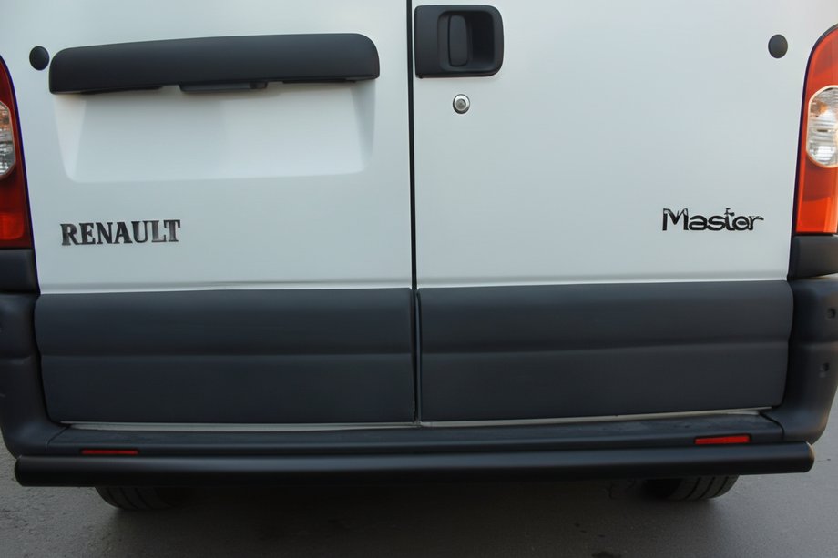 Opel Movano 2010-2021 гг. Задняя дуга Black (нерж. сталь) Image