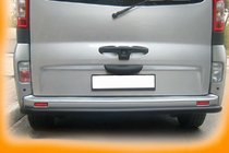 Opel Vivaro 2001–2015 гг. Задняя защита AK002 Черная (нерж. сталь) фото 4