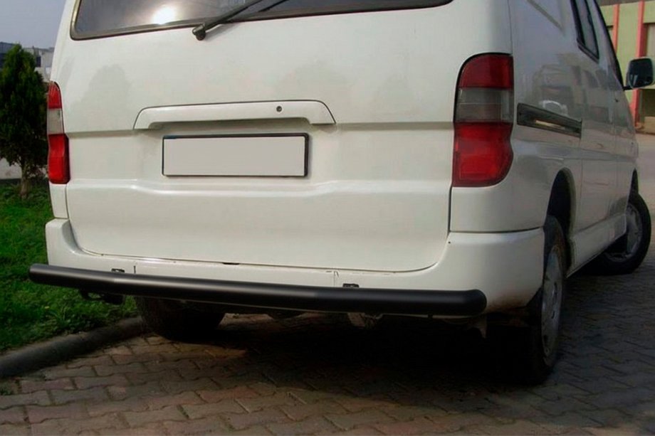 Toyota HiAce Задняя дуга Black (нержавейка) Image