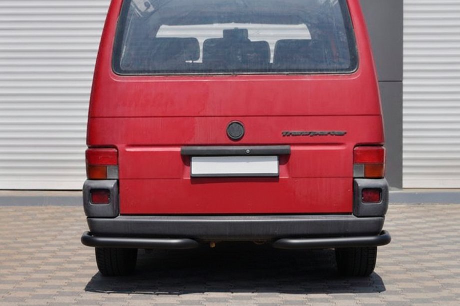 Volkswagen T4 Transporter 1990-2003 гг. Задние уголки AK003 Черные (2 шт., нержавейка) Image