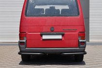 Volkswagen T4 Caravelle/Multivan 1990–2003 гг. Задние уголки AK003 Черные (2 шт., нержавейка) фото 1