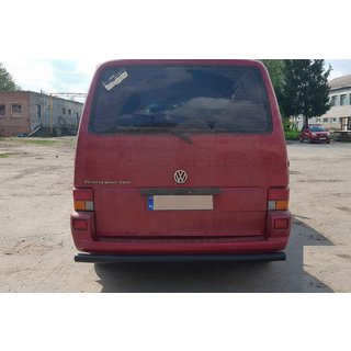 Задняя дуга AK002 Черная (нерж. сталь) Volkswagen T4 Caravelle/Multivan 1990–2003 гг. фото 4