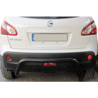 Задняя дуга AK007 Черная (нержавеющая сталь) Nissan Qashqai 2007-2010 гг. фото 2