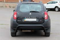 Renault Duster 2008–2017 гг. Задняя дуга Black (нерж.) фото 2
