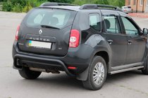 Renault Duster 2008–2017 гг. Задняя дуга Black (нерж.) фото 3
