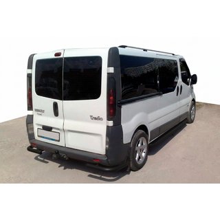 Задние уголки AK003 Черные (нержавейка) Nissan Primastar 2002-2014 гг. фото 1
