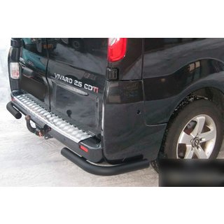 Задние уголки AK003 Черные (нержавейка) Nissan Primastar 2002-2014 гг. фото 2