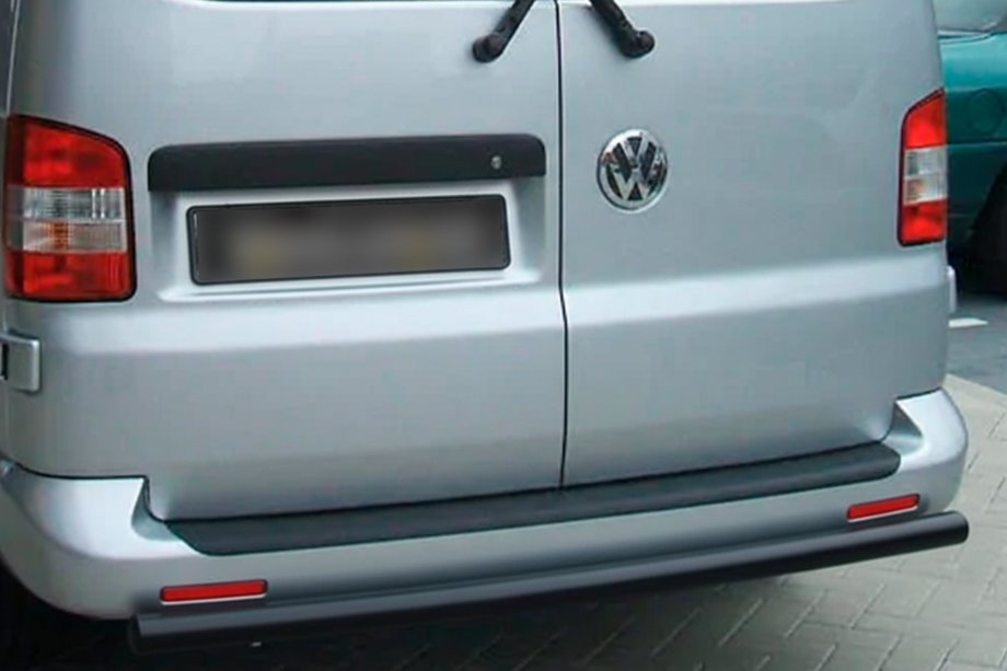Volkswagen Caddy 2004-2010 гг. Задняя дуга Black (1 шт, нержавейка) Image