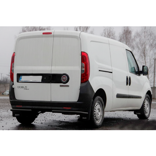 Задние угловые дуги AK003 Черный (нерж. сталь) Fiat Doblo II 2010-2022 гг. фото 2