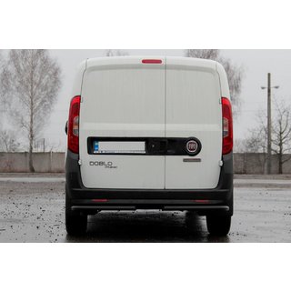 Задние угловые дуги AK003 Черный (нерж. сталь) Fiat Doblo II 2010-2022 гг. фото 3