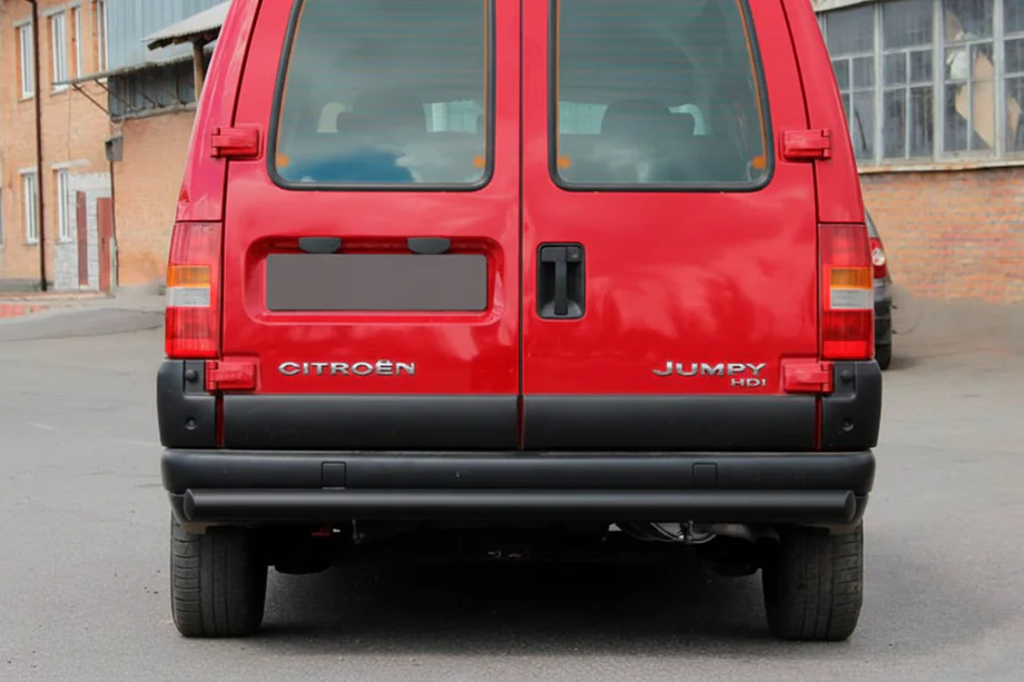 Citroen Jumpy 1996-2007 гг. Задняя дуга Black (нержавейка) Image