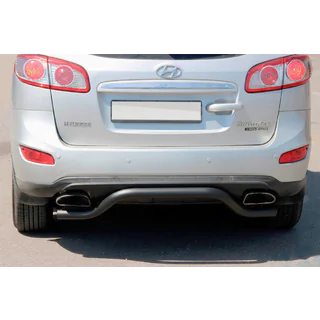 Задняя дуга AK007-2 Черная (нерж. сталь) Hyundai Santa Fe 2 2006-2012 гг.