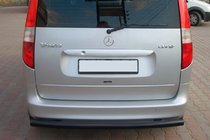 Mercedes Vaneo W414 2001-2005 гг. Задний кенгурятник Black (нержавейка) фото 1