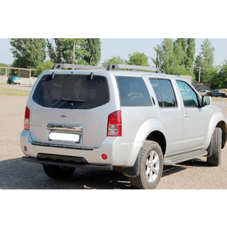 Задняя дуга AK002 Черная (нерж. сталь) Nissan Pathfinder R51 2005-2014 гг. фото 1