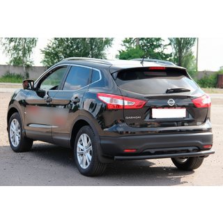Задняя дуга AK002 Черная (нерж. сталь) Nissan Qashqai 2014-2021 гг. фото 3