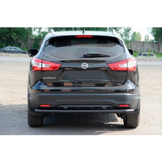 Задняя дуга AK002 Черная (нерж. сталь) Nissan Qashqai 2014-2021 гг. фото 2