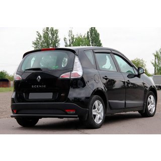 Задняя дуга AK002 Черная (нерж. сталь) Renault Scenic/Grand 2009-2016 гг. фото 2