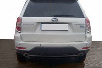Subaru Forester 2008-2013 гг. Задняя дуга AK002 Черная (нерж. сталь) фото 3