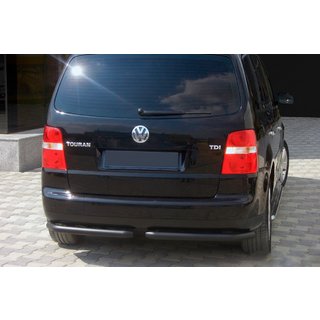 Задние уголки AK003 Черные (2 шт., нержавейка) Volkswagen Touran 2003-2010 гг. фото 1