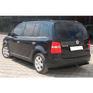 Задние уголки AK003 Черные (2 шт., нержавейка) Volkswagen Touran 2003-2010 гг. фото 3